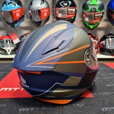 Мотошлем MT TARGO Podium D7 Matt Blue M