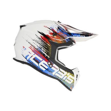 Мотошолом ACERBIS LINEAR 2206 white blue red M, L
