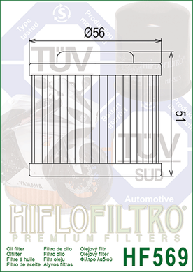 Фильтр масляный HIFLO FILTRO HF569