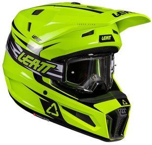 Мотошолом LEATT Moto 3.5 JR Helmet + Goggle Neon Yellow YM
