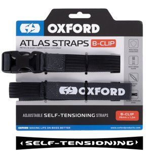 Ремни багажные Oxford Atlas B-Clip 26mm x 1.2M Asphalt (Pair)