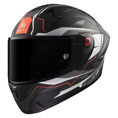 Мотошлем MT KRE+ Carbon Kraker C5 Matt Red XL
