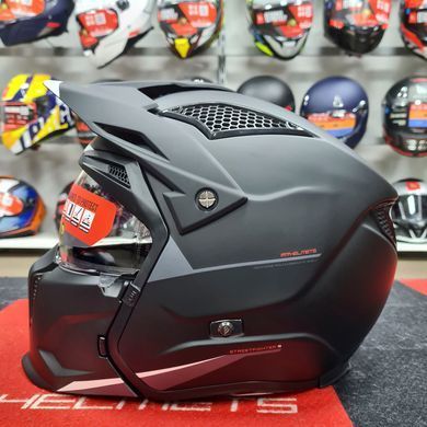 Мотошлем MT STREETFIGHTER SV S Solid A1 Matt Black ECE2206 XS