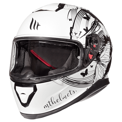 Мотошолом MT THUNDER 3 SV Vlinder Gloss Pearl Black L