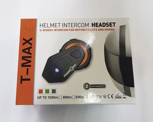 Мотогарнитура T-Max E Orange 1000m