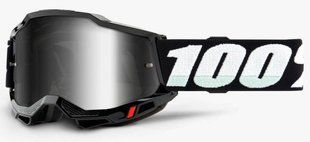 Мотоочки 100% Accuri 2 Goggle Black - Mirror Silver Lens