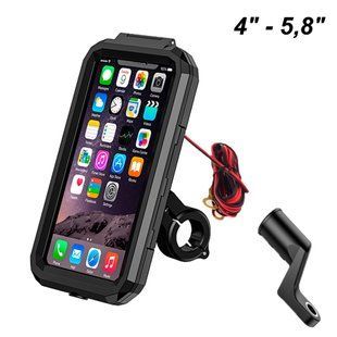 Тримач телефону R16W 4-5,8" бездротова зарядка +USB-C M18-A1S