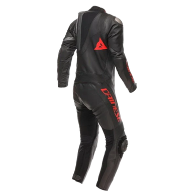 Мотокомбінезон Dainese DEMON SPRINT PERF 1PC LEATHER SUIT BLACK BLACK RED-LAVA 56