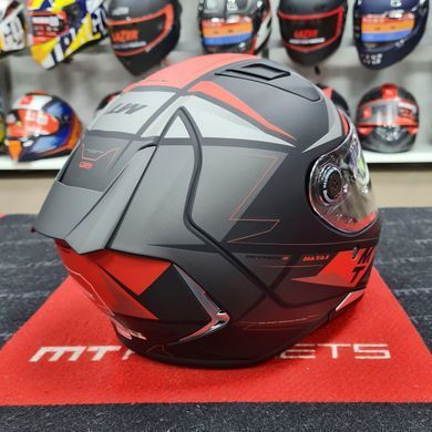 Мотошлем MT Revenge 2 S HATAX B5 Matt Red ECE2206 M