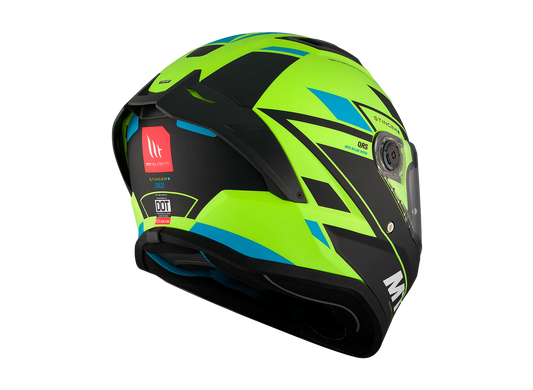 Мотошлем MT STINGER 2 Zivze C3 Matt Yellow XXS