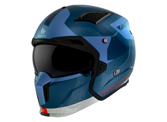Мотошолом MT STREETFIGHTER SV S Totem C17 Matt Blue ECE2206 L