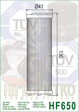 Фільтр масляний Hiflo Filtro HF650