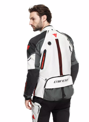 Мотокуртка Dainese SUPER ADVENTURE ABSOLUTESHELL JACKET GLACIER-GREY IRON-GATE RED 54