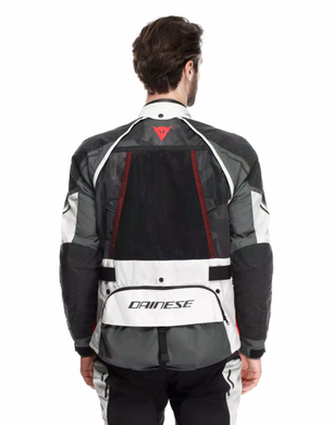 Мотокуртка Dainese SUPER ADVENTURE ABSOLUTESHELL JACKET GLACIER-GREY IRON-GATE RED 54