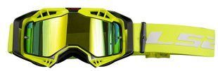 Маска кросова LS2 Aura Pro Goggle Black Yellow with Iridium Visor