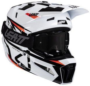 Мотошолом LEATT Moto 3.5 Helmet + Goggle White, S