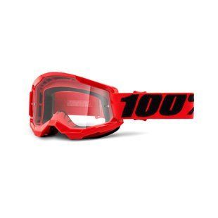 Маска кросова 100% STRATA Goggle II Red - Clear Lens