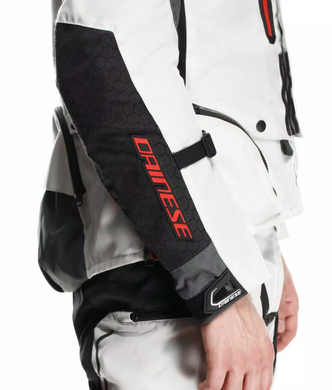 Мотокуртка Dainese SUPER ADVENTURE ABSOLUTESHELL JACKET GLACIER-GREY IRON-GATE RED 54