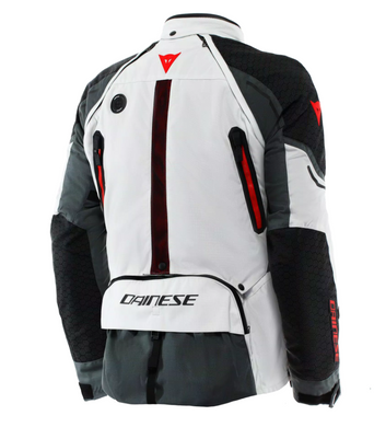 Мотокуртка Dainese SUPER ADVENTURE ABSOLUTESHELL JACKET GLACIER-GREY IRON-GATE RED 54