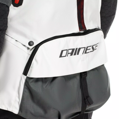 Мотокуртка Dainese SUPER ADVENTURE ABSOLUTESHELL JACKET GLACIER-GREY IRON-GATE RED 54