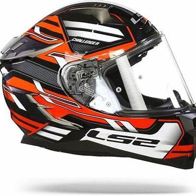 Мотошлем LS2 FF327 Challenger Spin Black Red White
