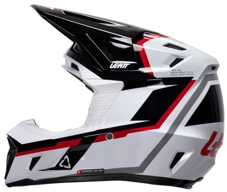 Мотошолом LEATT Moto 7.5 Helmet + Goggle White/Red M