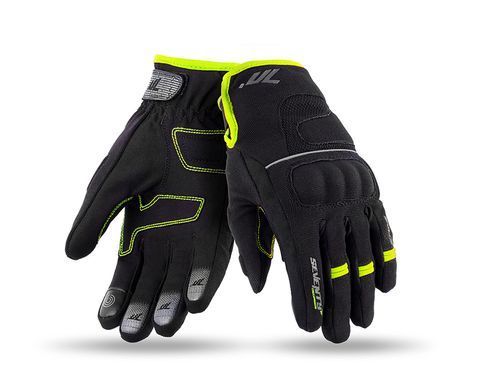 Моторукавички теплі Seventy C43 Black Yellow S