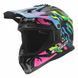 Мотошолом LS2 MX708 Fast 2 GROTESK Blue Pink Green L