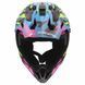 Мотошолом LS2 MX708 Fast 2 GROTESK Blue Pink Green L