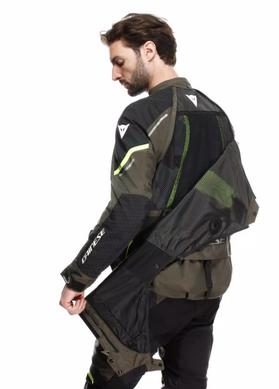 Мотокуртка Dainese SUPER ADVENTURE ABSOLUTESHELL JACKET TARMAC BLACK FLUO YELLOW 56