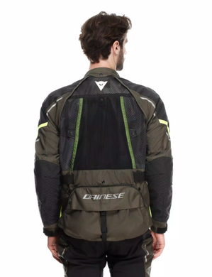 Мотокуртка Dainese SUPER ADVENTURE ABSOLUTESHELL JACKET TARMAC BLACK FLUO YELLOW 56