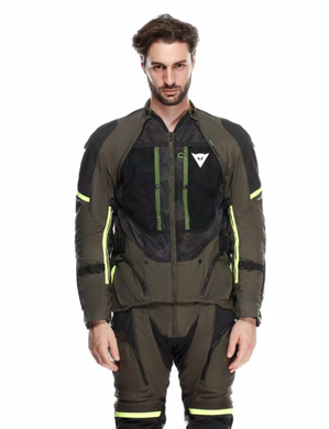 Мотокуртка Dainese SUPER ADVENTURE ABSOLUTESHELL JACKET TARMAC BLACK FLUO YELLOW 56