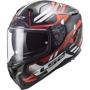 Мотошлем LS2 FF327 Challenger Spin Black Red White