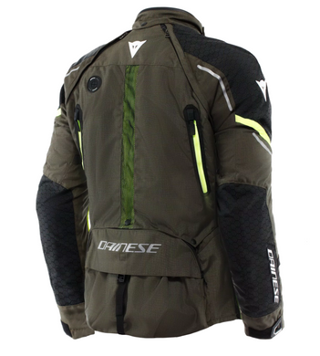 Мотокуртка Dainese SUPER ADVENTURE ABSOLUTESHELL JACKET TARMAC BLACK FLUO YELLOW 56
