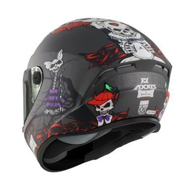 Мотошолом AXXIS DRAKEN S Horrorland A2 Matt Titan XS