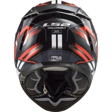 Мотошолом LS2 FF327 Challenger Spin Black Red White