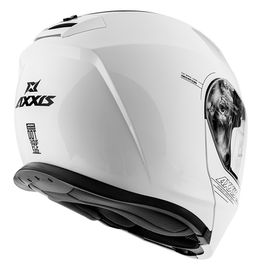 Мотошлем AXXIS GECKO Solid A0 Gloss White L