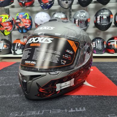 Мотошолом AXXIS DRAKEN S Horrorland A2 Matt Titan XS