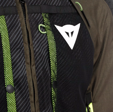 Мотокуртка Dainese SUPER ADVENTURE ABSOLUTESHELL JACKET TARMAC BLACK FLUO YELLOW 56