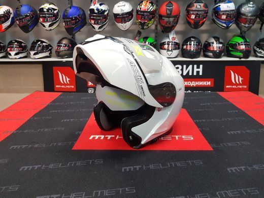 Мотошлем AXXIS GECKO Solid A0 Gloss White L