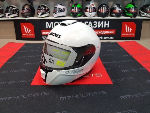 Мотошлем AXXIS GECKO Solid A0 Gloss White L