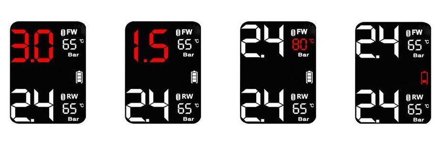 Датчик давления в колесах с экраном TPMS PW-01