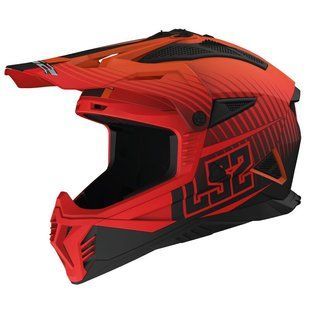 Мотошолом LS2 MX708 Fast 2 Duck Orange Red XS