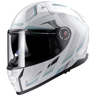 Мотошлем LS2 FF811 Vector 2 Alizer Matt White Silver