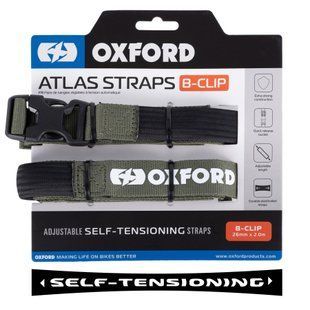 Ремни багажные Oxford Atlas B-Clip 26mm x 2.0M Lichen (Pair)