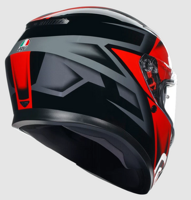 Мотошолом AGV K3 Compound Black Red ECE2206 M