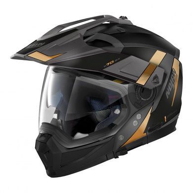 Мотошолом Nolan N70-2 X SKYFALL N-COM Black Gold XXL