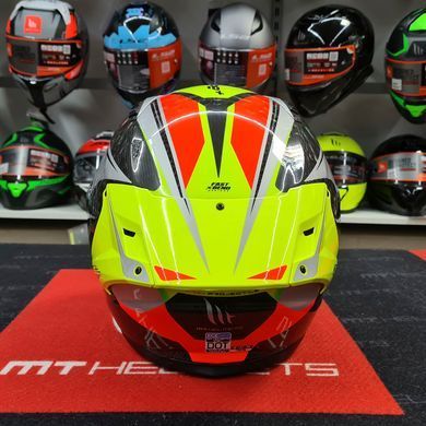 Мотошлем MT KRE+ Carbon Projectile D2 Gloss Gray L