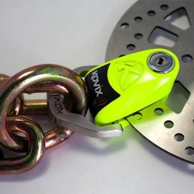 Замок на диск Kovix KAL-6 Fluor Green