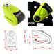 Замок на диск Kovix KAL-6 Fluor Green